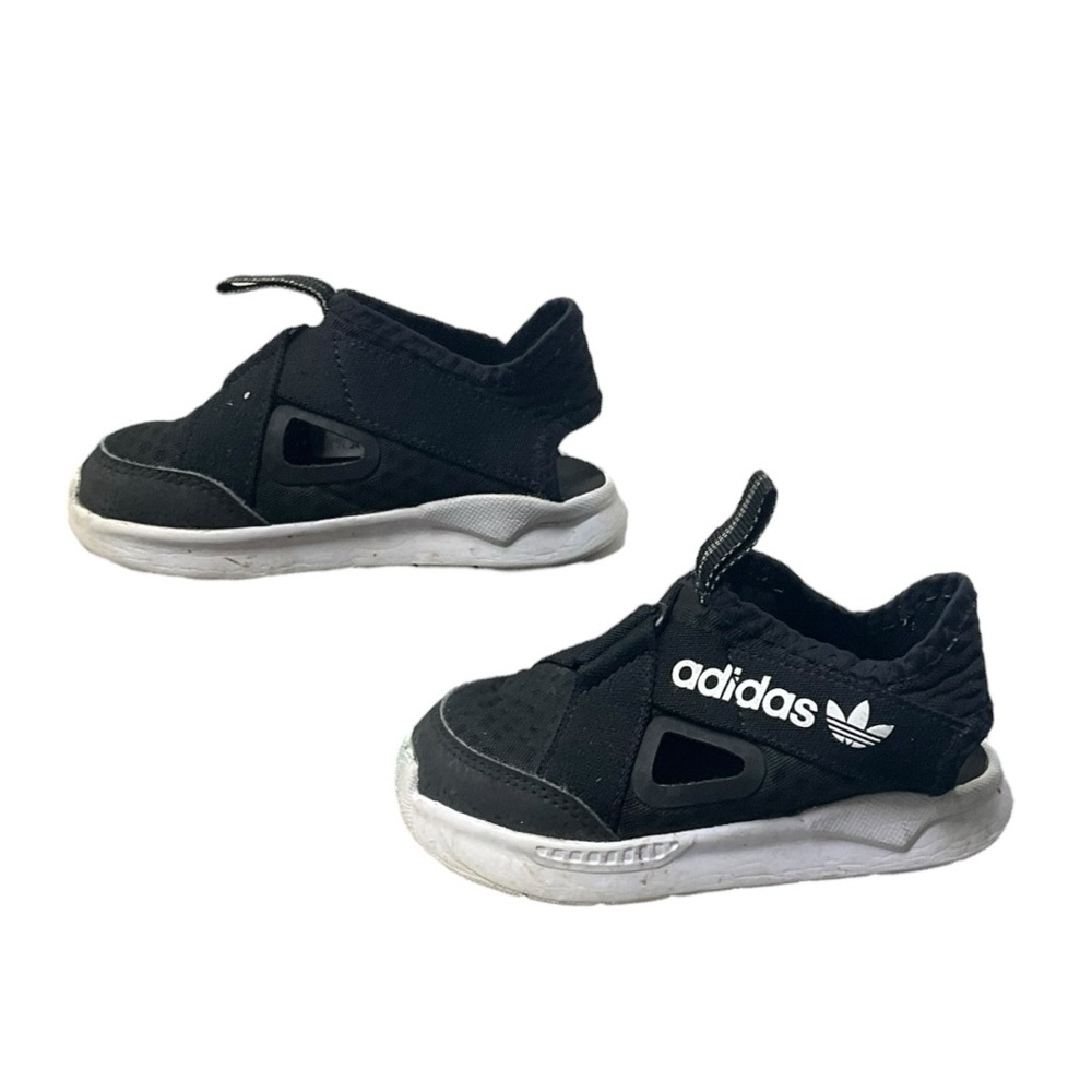🖤 Adidas Toddler Shoes Size 7.5K | Black Slip-On 🖤